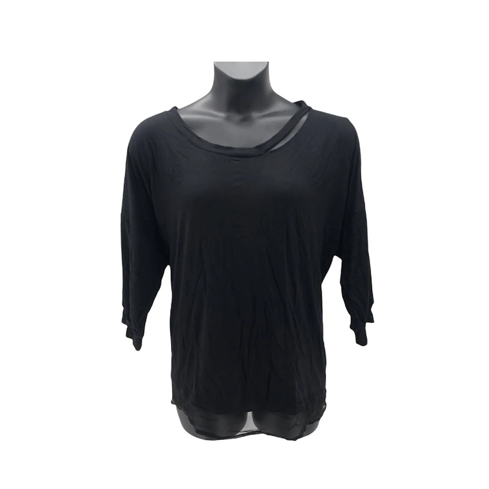 Brittany Humble Cold-Shoulder Tunic Black - Regular